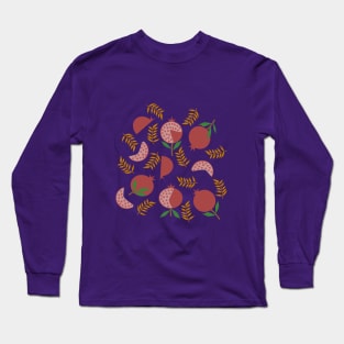 Pomegranate print Long Sleeve T-Shirt